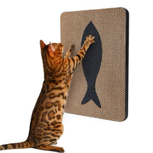 Load image into Gallery viewer, Ownpets Wall-Mounted Cat Scratcher – Vertical Cat Scratch Pad, Cute Furniture Protector for Wall, Glass, Wood & Tile, Yellow