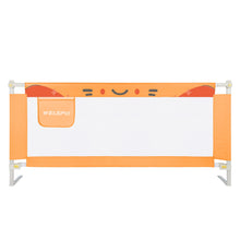 Load image into Gallery viewer, 70 Inches Bed Rail for Toddlers No Installation Fold Down Safety Baby Bed Guard Swing Down Bedrail for Convertible Crib, Orange