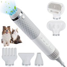 Load image into Gallery viewer, Ownpets 5 in1 Portable Smart Pet Grooming Hair Dryer for Dogs, Smart Temperature Control, Low Noise Dog Blow Dryer with Grooming Brush for Home, Pet Washing Station