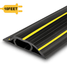 Load image into Gallery viewer, 10 Ft Floor Cord Protector 3 Channels Floor Cord Cover