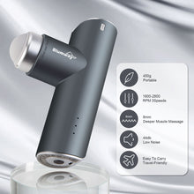 Load image into Gallery viewer, Portable Massage Gun Deep Tissue, Percussion Muscle Massager for Pain Relief, Handheld Electric Body Muscle Massager, Neck Back Relaxation Electric Drill Massager Brushless Motor with 4 Heads&3 Modes