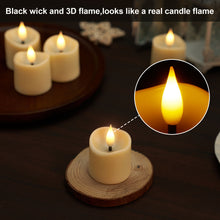 Load image into Gallery viewer, IMAGE 12 Pcs Rechargeable Votive Candles Flameless Tea Light with Timer Remote & Type-C Charging Cable, 1.6" x2.5"