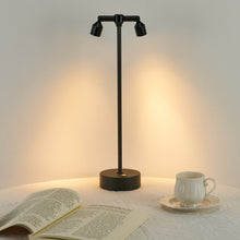 Load image into Gallery viewer, IMAGE Rechargeable Cordless Spotlight for Plants Pictures Artwork Jewelry Showcase Model Display Shelves Cabinet Table Lamp for Home Dinner Bar, Warm White