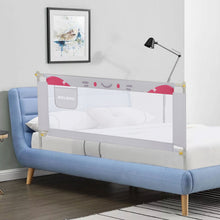 Load image into Gallery viewer, 70 Inches Bed Rail for Toddlers No Installation Fold Down Safety Baby Bed Guard Swing Down Bedrail for Convertible Crib, Grey