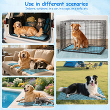 Load image into Gallery viewer, Ownpets Pet Cooling Mat for Dogs & Cats, Water-Filled Leak-proof Ice Pad, Durable Oxford Fabric, Indoor-Outdoor Use, Lake Blue, Size XL