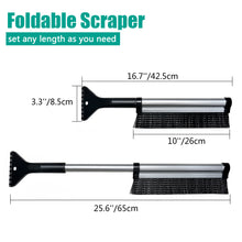 Load image into Gallery viewer, Foldable Snow Scraper with Brush, Slim-Line Snow Broom for All Cars Trucks & SUVs