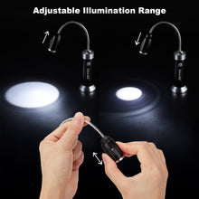 Load image into Gallery viewer, 2 PCS BBQ Grill Light Portable Camping LED Flashlight Goose Neck Outdoor Lamp (Black)