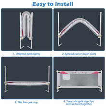 Load image into Gallery viewer, 70 Inches Bed Rail for Toddlers No Installation Fold Down Safety Baby Bed Guard Swing Down Bedrail for Convertible Crib, Grey