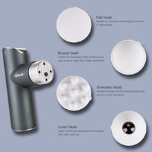 Load image into Gallery viewer, Portable Massage Gun Deep Tissue, Percussion Muscle Massager for Pain Relief, Handheld Electric Body Muscle Massager, Neck Back Relaxation Electric Drill Massager Brushless Motor with 4 Heads&3 Modes