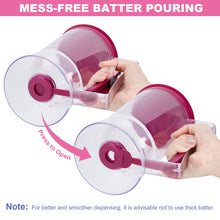 Load image into Gallery viewer, Cup Cake Batter Dispenser for Pancakes Waffles Cupcakes Other Desserts