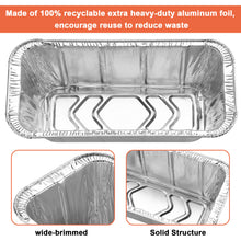 Load image into Gallery viewer, IMAGE 36 Packs Foil Drip Pans Heavy Duty Disposable Aluminum Foil Pans, Rear Grease Cup Liners, Compatible with Blackstone Grills for 36-Inch, 30-Inchs, 28-Inch, 22-Inch and 17-Inch