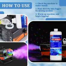Load image into Gallery viewer, Hakuta High-Density Fog Machine Fluid,32oz High Output Long-Lasting Fog Juice Produces White-Out Conditions for 400-1500 Watt Water-Based Fog Machines Ideal for Indoor and Outdoor Venues Made in USA