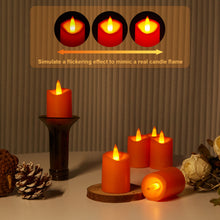 Load image into Gallery viewer, IMAGE 12 Pcs Votive Candles Battery Operated 3D Wick Ivory LED Candles, Flameless Votive Candles with Timer