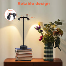 Load image into Gallery viewer, IMAGE Rechargeable Cordless Spotlight for Plants Pictures Artwork Jewelry Showcase Model Display Shelves Cabinet Table Lamp for Home Dinner Bar, Warm White