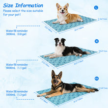 Load image into Gallery viewer, Ownpets Pet Cooling Mat for Dogs & Cats, Water-Filled Leak-proof Ice Pad, Durable Oxford Fabric, Indoor-Outdoor Use, Lake Blue, Size XL