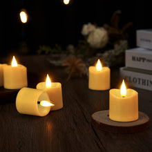 Load image into Gallery viewer, IMAGE 12 Pcs Rechargeable Votive Candles Flameless Tea Light with Timer Remote & Type-C Charging Cable, 1.6" x2.5"