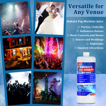 Load image into Gallery viewer, Hakuta High-Density Fog Machine Fluid,32oz High Output Long-Lasting Fog Juice Produces White-Out Conditions for 400-1500 Watt Water-Based Fog Machines Ideal for Indoor and Outdoor Venues Made in USA