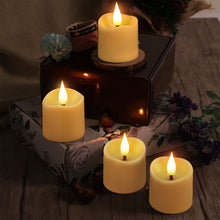 Load image into Gallery viewer, IMAGE 12 Pcs Rechargeable Votive Candles Flameless Tea Light with Timer Remote & Type-C Charging Cable, 1.6" x2.5"