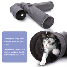Load image into Gallery viewer, Cat Tunnel 3 Way Collapsible U-Shaped Pet Play Tunnel Tube Toy Large Cat Tunnels for Indoor Cats, Puppy, Kitty, Rabbit
