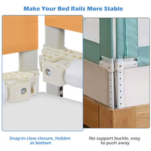 Load image into Gallery viewer, 70 Inches Bed Rail for Toddlers No Installation Fold Down Safety Baby Bed Guard Swing Down Bedrail for Convertible Crib, Orange