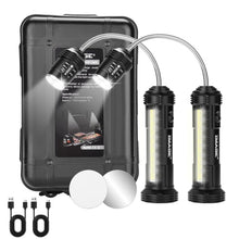 Load image into Gallery viewer, IMAGE Rechargeable Grill Lights Magnetic BBQ Grill Light with Ultra-Bright LED Lights and 3W Side Light, 360 Degrees Flexible Gooseneck Adjustable BBQ Grill Lights for Any Gas Charcoal Electric Grill 2 Packs