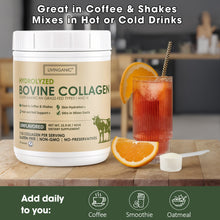 Load image into Gallery viewer, Livinganic Hydrolyzed Bovine Collagen,15.9oz Types I & III, Grass-Fed, Pasture-Raised Protein, Zero Sugar Supplement for Healthy Skin, Nails, Bones & Joints Unflavored 41 Servings