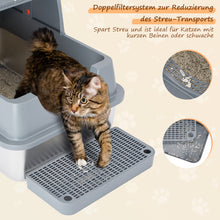 Load image into Gallery viewer, Ownpets Stainless Steel Litter Box 180°Flip-XL Enclosed Cat Litter Box for Odor Control Anti-Leakage Non-Sticky with Scoop & Pedal