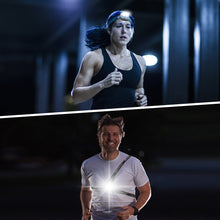 Load image into Gallery viewer, Night Running Light, IMAGE USB Rechargeable LED Safety Wearable Chest Light Waterproof Running Torch with 3 Modes