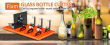 Load image into Gallery viewer, Glass Bottle Cutter Kit, FIXM DIY Glass Cutter for Bottles with Grid baseboard and Adjustable Baffle Design, Complete Set of Bottle Cutter & Glass Cutter for Square and Round Bottle