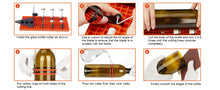 Load image into Gallery viewer, Glass Bottle Cutter Kit, FIXM DIY Glass Cutter for Bottles with Grid baseboard and Adjustable Baffle Design, Complete Set of Bottle Cutter & Glass Cutter for Square and Round Bottle