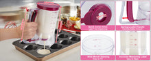 Load image into Gallery viewer, Cup Cake Batter Dispenser for Pancakes Waffles Cupcakes Other Desserts