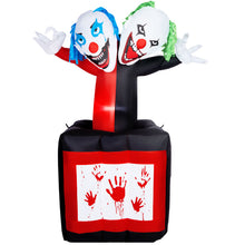 Load image into Gallery viewer, CAMULAND 5FT Halloween Inflatable Jack Fright in The Box Clown - Extendable Halloween Inflatable Blow Up Decor with Built-in LED Lights Perfect for Garden, Lawn, Yard, and Party