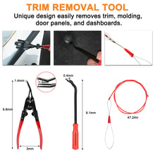 Load image into Gallery viewer, Fixm 141 Pieces Trim Removal Tool, Auto Clip Pliers Push Pin Plastic Pry Tool Kit for Car Panel/Door/Audio/Radio, Fastener Terminal Remover Set with Tool Roll Bag