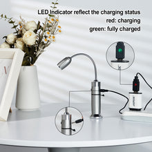 Load image into Gallery viewer, Rechargeable Ultra-Bright Barbecue Grill Light with Super Bright LED Lights, Magnetic Base Flexible Gooseneck BBQ Light for Grilling, Fully Adjustable & Easy to Install - Battery Operated White