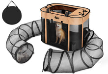Load image into Gallery viewer, Ownpets Upgraded Cat and Dog Playpen with Connectable Tunnel, Ideal for Indoor and Outdoor Use, Easy to Fold and Carry, Perfect for Small Pets