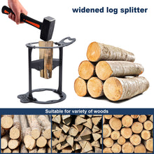 Load image into Gallery viewer, Wood Splitter, FIXM Kindling Splitter with Gloves, Wood Kindling Splitter Manual Kindling Log Splitter Tool, Sturdy Firewood Splitter for Camping, Barbecue and Picnic