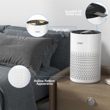 Load image into Gallery viewer, Air Purifier with True HEPA Filter, Air Purifiers for Large Room Up to 215 Sq. Ft and Filters 99.9% of Allergens, Pet Dander, Dust, 20dB Quiet Air Cleaner for Bedroom
