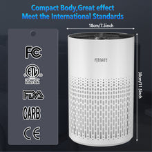 Load image into Gallery viewer, Air Purifier with True HEPA Filter, Air Purifiers for Large Room Up to 215 Sq. Ft and Filters 99.9% of Allergens, Pet Dander, Dust, 20dB Quiet Air Cleaner for Bedroom