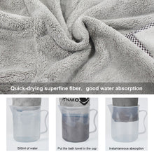 Load image into Gallery viewer, Ownpets Dog Bathrobe Towel, Super Absorbent Soft Dog Drying Robe with Cap & Pocket for Bathing & Beach Trips for Dogs and Cats - Size L