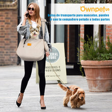 Load image into Gallery viewer, Ownpets Beige Pet Sling Carrier with Adjustable Strap and Pocket Shoulder Pad Fits 15 to 20lbs Extra-Large Dog/Cat