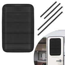 Load image into Gallery viewer, 2Pcs RV Door Shade Cover Foldable RV Sun Shade Windshield Blackout Shower Curtains Coverage RV Accessories Fits for Most RV Interior Door Window Oxford Materials 25" X 16"