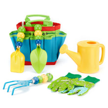 Load image into Gallery viewer, FITNATE Green Kids Garden Tools Set,6 PCS Garden Tools Including Watering Can, Shovel, Rake, Fork, Children Gardening Gloves and Garden Tote Bag, All in One Set
