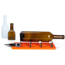 Load image into Gallery viewer, Glass Bottle Cutter Kit, FIXM DIY Glass Cutter for Bottles with Grid baseboard and Adjustable Baffle Design, Complete Set of Bottle Cutter & Glass Cutter for Square and Round Bottle