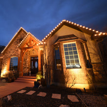 Load image into Gallery viewer, Solar Panel Powered 75.5FT Warm White Rope String Fairy Lights Wedding Outdoor