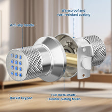 Load image into Gallery viewer, Smart Lock, FITNATE Keyless Smart Lock Digital Door Lock with Keypad, Waterproof Electronic Keypad Door Lock with Spare Keys, Great for Home, Hotel and Office