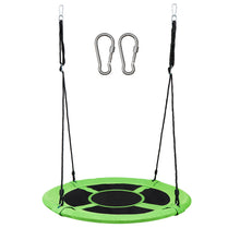 Load image into Gallery viewer, 40" Flying Saucer Tree Swing Chair Kids Round Hanging Rope Seat Yard Toys Green