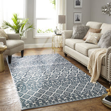 Load image into Gallery viewer, Boho Moroccan Area Rug, Non Slip Indoor Rug, 5' x 7', Grey, Floor Decoration Carpet Mat, Non-Shedding Rug for Living Room, Bedroom, Dining Room