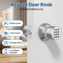 Load image into Gallery viewer, Smart Lock, FITNATE Keyless Smart Lock Digital Door Lock with Keypad, Waterproof Electronic Keypad Door Lock with Spare Keys, Great for Home, Hotel and Office