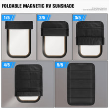 Load image into Gallery viewer, 2Pcs RV Door Shade Cover Foldable RV Sun Shade Windshield Blackout Shower Curtains Coverage RV Accessories Fits for Most RV Interior Door Window Oxford Materials 25" X 16"