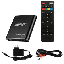 Load image into Gallery viewer, 4K Media Player with Remote Control, Digital MP4 Player, Aluminum Alloy Full HD Video Player 4K Streaming Media Player For Home US Plug